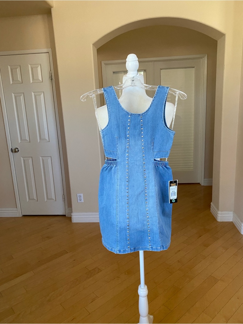 NWT $60 Light Blue Denim Pinafore Dress for Girls - Casual